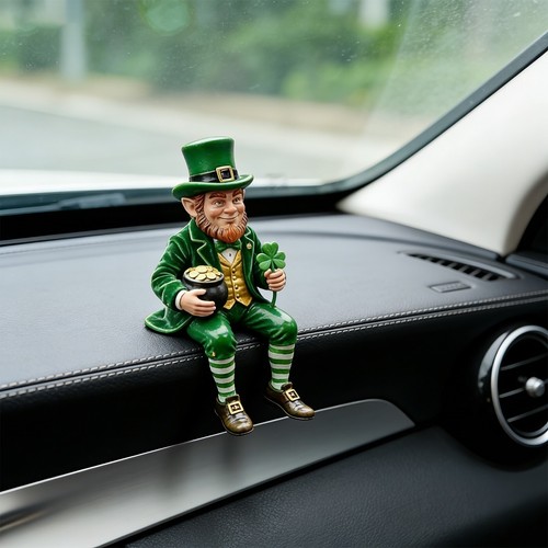 Green leprechaun resin - green,