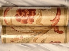 Pair of Gorgeous vintage Laura Ashley Wallpaper Borders in  “Firle” pale gold. 