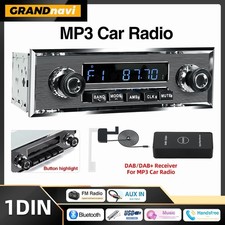 1 Din Car Radio MP3 Player Classic Car Retro Audio Stereo Support FM AUX EQ USB