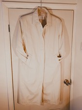 Modern Classics woman trenchcoat. PVC. Cream. Size 18. New. 