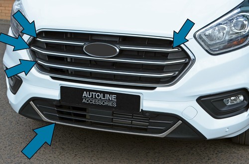 Chrome grille styling - chrome, set