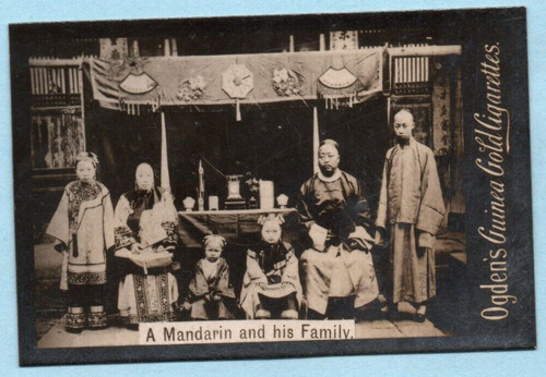 Cigarette card china mandarin - card,