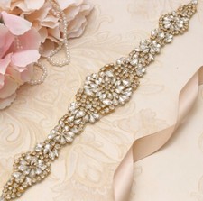 Bridal Wedding Gold Crystal