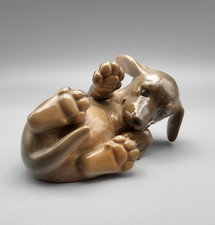 Royal Copenhagen Dachshund Puppy Figurine No. 1408