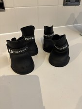 4PCS Waterproof PVC Dog Boots Protective Shoes Rain Wellies Pet Booties Outdoor