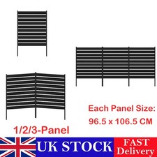 1/2/3-Panel 38"Wx42" H Metal