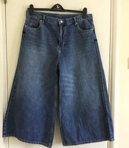 Denim culottes crop 16 - denim,
