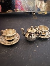 Miniature Silver Cups And T