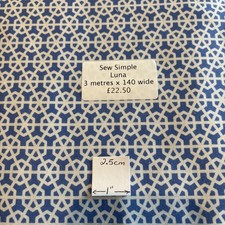 Sew Simple Luna - blue 100%