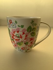 Cath Kidston Spray Flowers Large Crush Mug By Queens White Floral 11cm