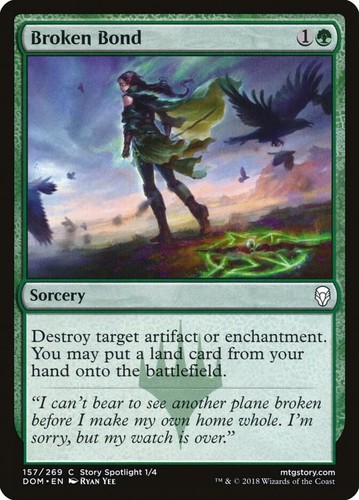 Broken bond 157 dominaria - bond,