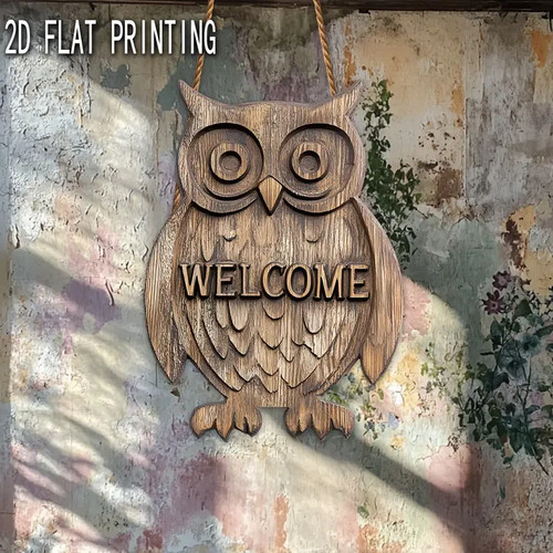 Wooden owl design wall - design,