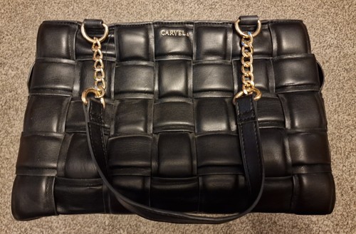 Carvela black lexi weave tote - carvela,