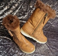 Next Girls Brown Real Leather