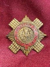 South African Army Duke of Edinburgh's Own Rifles Enamel Sweetheart Brooch 