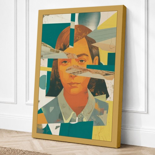 Fragmented visage cubism - visage,