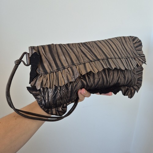 Y2k whimsical brown - , metallic