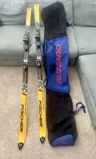 Fischer RC4 Race Skis + Salomon Bindings + Blizzard Ski Bag