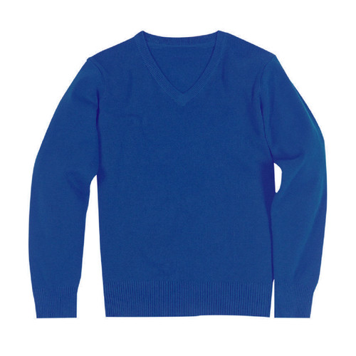 Long sleeve knitted neck - long, v