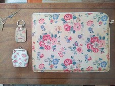 Cath Kidston Bargain Bundle, Laptop Sleeve + Keyring + Coin Purse -Used