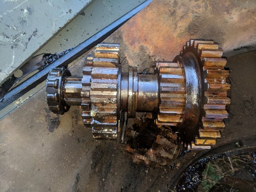 Gear cluster removed - -,