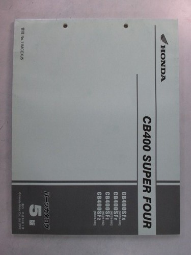 Cb400sf parts list 5th - cb400sf,
