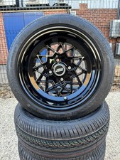 7X13" JBW RALLYE SPECIAL GLOSS BLACK + TYRES TO CLASSIN MINI