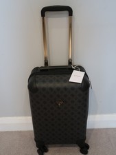 GUESS WILDER SPINNER CABIN SUITCASE LUGGAGE ANTHRACITE BNWT RRP £165