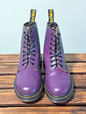 Dr Martens Made in England 1460 Purple women boots 8 eyelets size UK 6 (17)