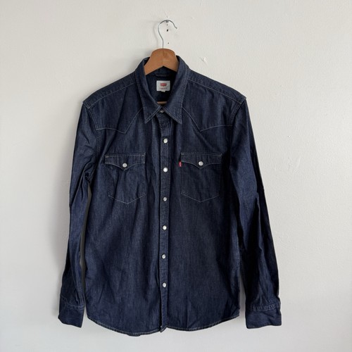 Levis denim shirt mens medium - levis,