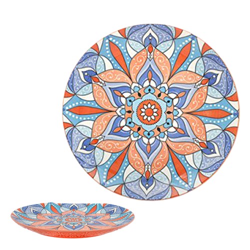 Orange tuscany ceramic - tuscany, plate