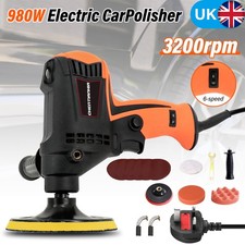 5" 980W Car Polisher Buffer Polishing Machine Auto Detailing Paint Correction UK
