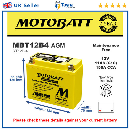 Mbt12b4 motobatt quadflex agm - motobatt,