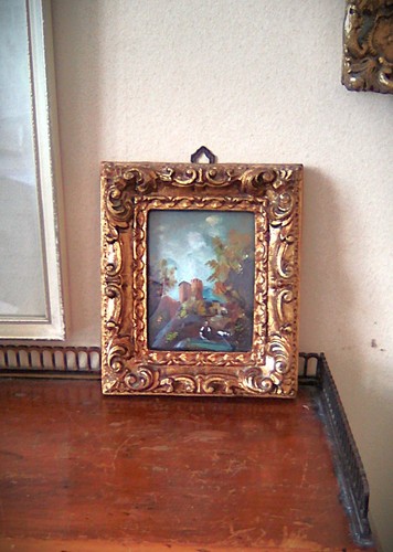 Vintage miniature italian oil - vintage,