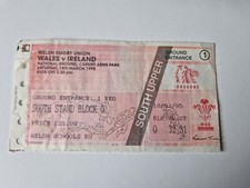 Mar 95 Wales v Ireland ticket
