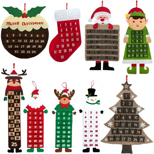 Large felt christmas advent - felt,