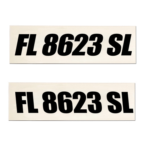 Boat registration numbers - boat,