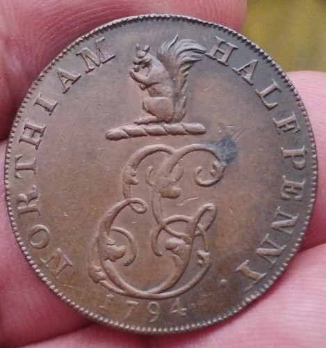 1794 northiam half penny - 1794,