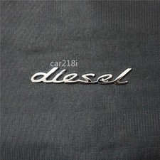 1x diesel Chrome Silver Metal