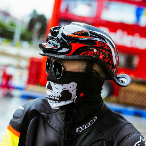 Novelty motorcycle half helmet - novelty,