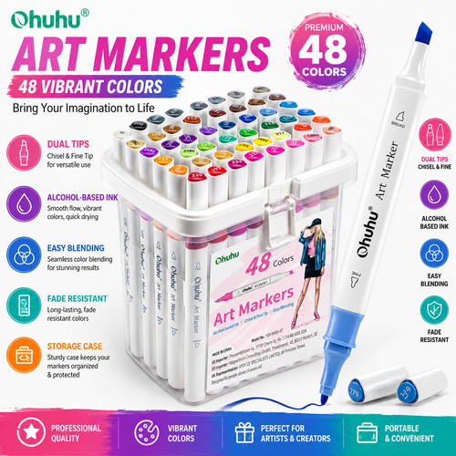 Ohuhu alcohol markers 48 - alcohol,