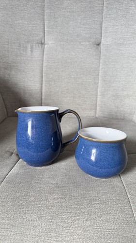 Denby imperial blue milk jug - milk,