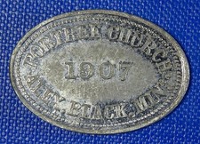 Scotland, Portree Church, Skye, Inner Hebrides, 1907, Communion Token - Read!