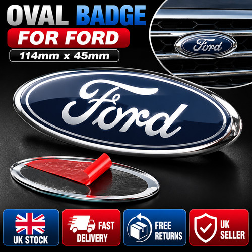 Oval badge for - for, &