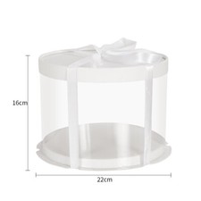 Large Clear PVC Gift Boxes Cake Candy Packaging Transparent Wedding Favors Box