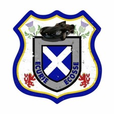 ECURIE ECOSSE SCOTLAND CAR RACING 15" HEAVY DUTY USA MADE METAL ADVERTISING SIGN