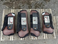 Full Set Eskadron XC Cross Country Boots. Brown. Large. Front And Hind