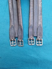 Vintage Atherstone Padded Horse Girth Brown Leather 54 1/2" Long