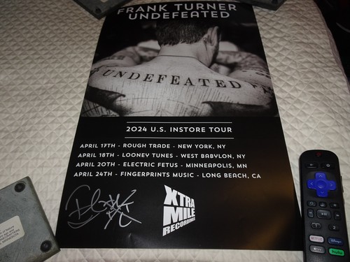 Frank turner signed - signed, undefeated
