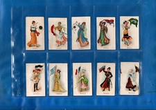 *FLAG GIRLS OF ALL NATIONS*Full set of 50 cards (Capstan backs)+Sleeves-Wills-VG
